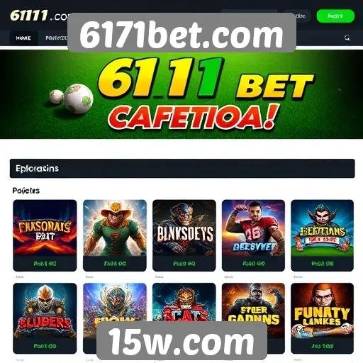 Exploração dos jogos disponíveis no 6171bet.com